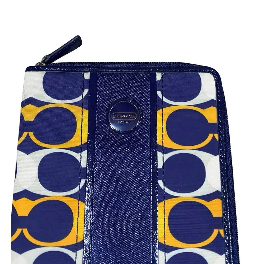 Coach Monogram Patent Leather Tablet Holder